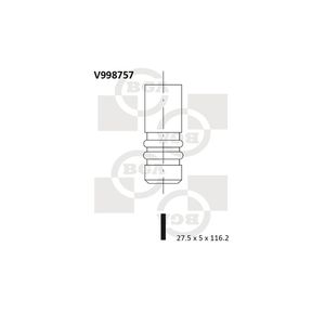 BGA Exhaust Valve V998757