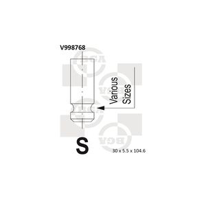 BGA Exhaust Valve V998768