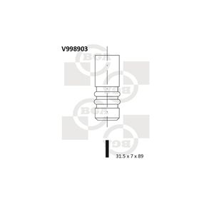 BGA Exhaust Valve V998903