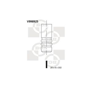 BGA Exhaust Valve V998925