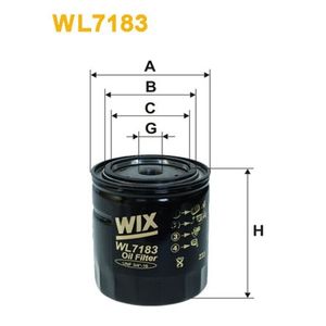 Wix Filters Oil Filter WL7183