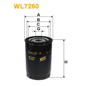 Wix Filters Oil Filter WL7260