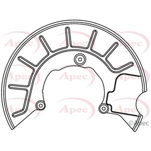 Apec Brake Disc Splash Panel Front Left ASG1049
