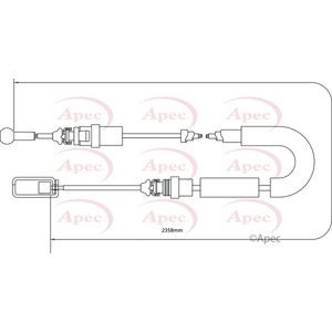 Apec Handbrake Cable CAB1053