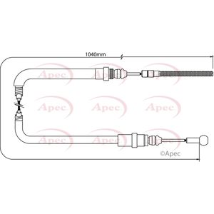 Apec Handbrake Cable CAB1055
