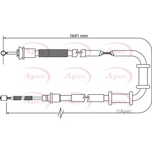 Apec Handbrake Cable Rear Left CAB1108