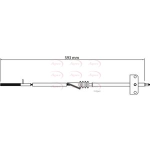 Apec Handbrake Cable Front CAB1113