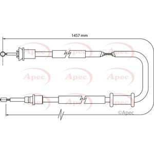 Apec Handbrake Cable Rear Left or Right CAB1121
