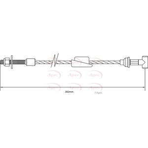 Apec Handbrake Cable Front CAB1134