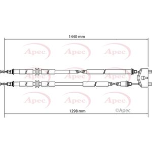 Apec Handbrake Cable CAB1136