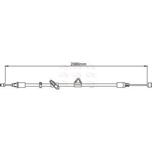 Apec Handbrake Cable Rear Left CAB1157