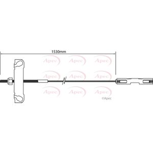 Apec Handbrake Cable Front Centre CAB1179