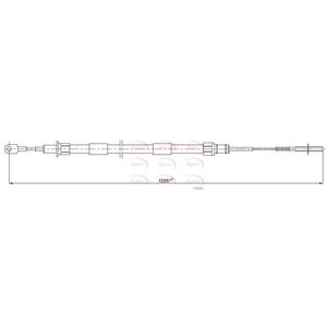 Apec Handbrake Cable Rear Left or Right CAB1222