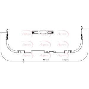 Apec Handbrake Cable Front Centre CAB1223