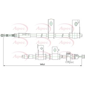 Apec Handbrake Cable Rear Right CAB1230