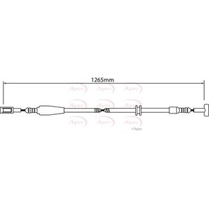 Apec Handbrake Cable Rear Left or Right CAB1242
