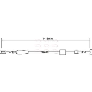 Apec Handbrake Cable Rear Left or Right CAB1243