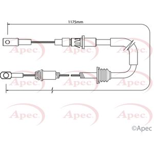 Apec Handbrake Cable Front CAB1378