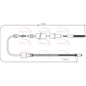 Apec Handbrake Cable Rear Left or Right CAB1405