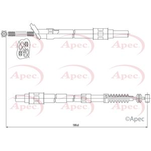 Apec Handbrake Cable Rear Right CAB1441