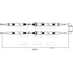 Apec Handbrake Cable Rear Centre CAB1450