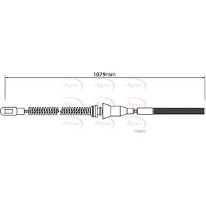 Apec Handbrake Cable Rear Right CAB1465
