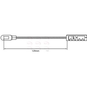 Apec Handbrake Cable Rear Left or Right CAB1487