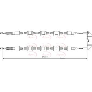 Apec Handbrake Cable CAB1488