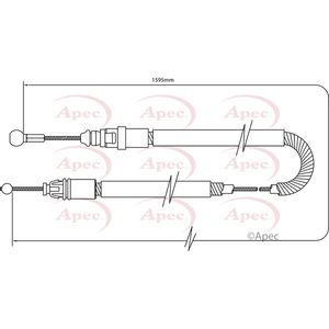 Apec Handbrake Cable Rear Right CAB1492