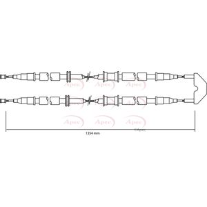 Apec Handbrake Cable CAB1498