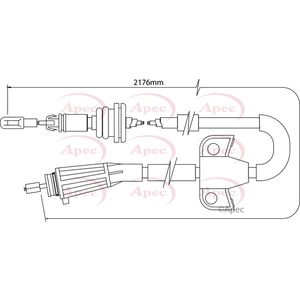Apec Handbrake Cable CAB1513