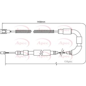 Apec Handbrake Cable Rear Left or Right CAB1535