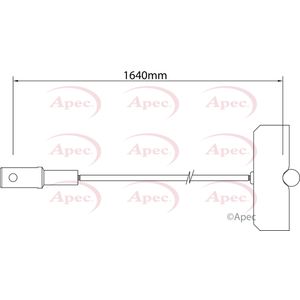 Apec Handbrake Cable Front Centre CAB1542