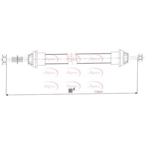 Apec Handbrake Cable Rear Left or Right CAB1577