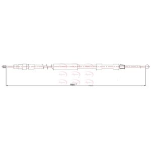 Apec Handbrake Cable Rear Left CAB1585