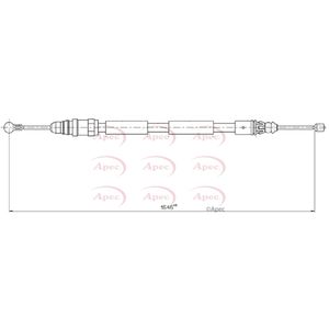 Apec Handbrake Cable Rear Right CAB1605