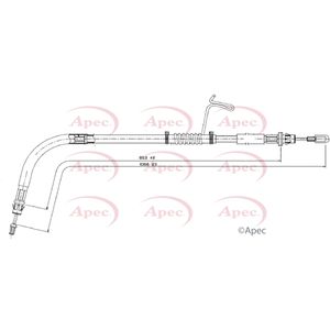Apec Handbrake Cable Rear Right CAB1611