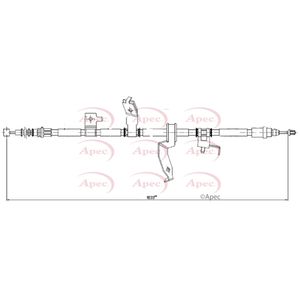 Apec Handbrake Cable Rear Left CAB1635