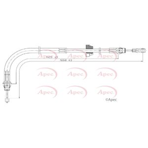 Apec Handbrake Cable Front CAB1783