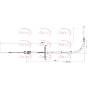 Apec Handbrake Cable Front CAB1797