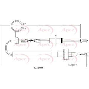 Apec Clutch Cable CAB5002