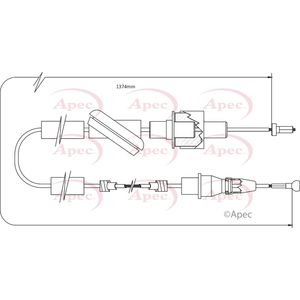 Apec Clutch Cable CAB5003