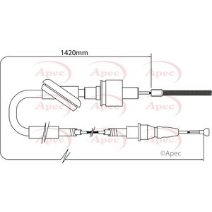 Apec Clutch Cable CAB5004