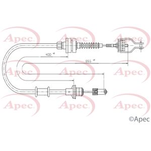 Apec Clutch Cable CAB5005