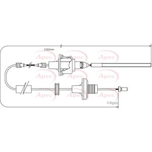 Apec Clutch Cable CAB5006