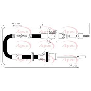 Apec Clutch Cable CAB5007