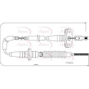 Apec Clutch Cable CAB5008