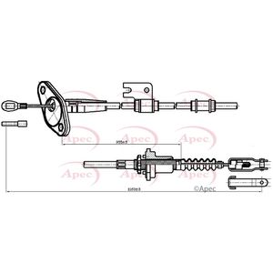 Apec Clutch Cable CAB5011