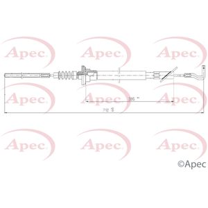 Apec Clutch Cable CAB5015
