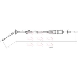 Apec Clutch Cable CAB5018